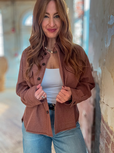 Ginger Edit Raw-Edge Jacket