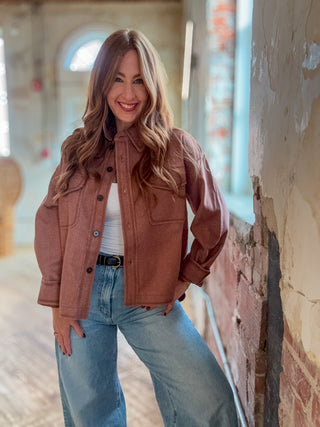 Ginger Edit Raw-Edge Jacket