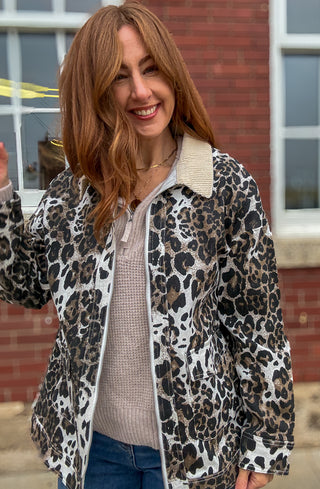 Lennox Cheetah Barn Jacket
