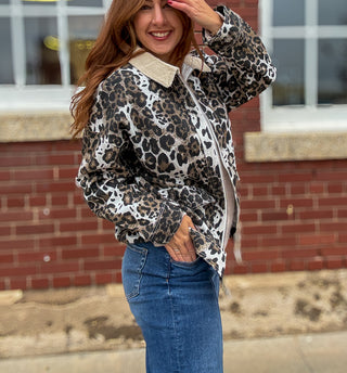 Lennox Cheetah Barn Jacket