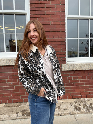 Lennox Cheetah Barn Jacket