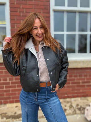 Novelle Faux Leather Jacket