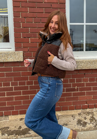Frostline Sherpa Puffer Vest