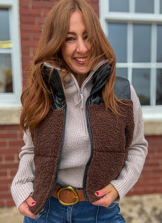 Frostline Sherpa Puffer Vest