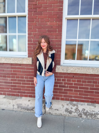 Olein Faux Suede  Vest