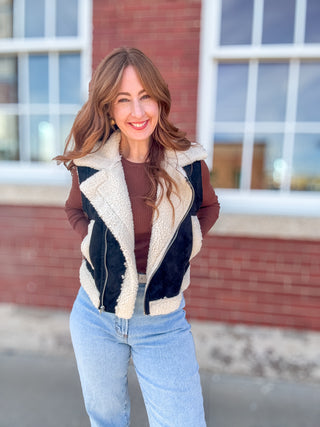 Olein Faux Suede  Vest