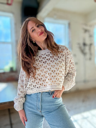 Crescent Cove Crochet Sweater