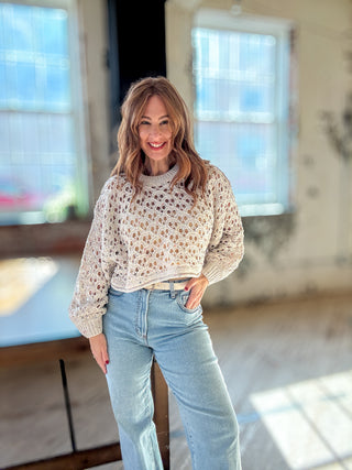 Crescent Cove Crochet Sweater