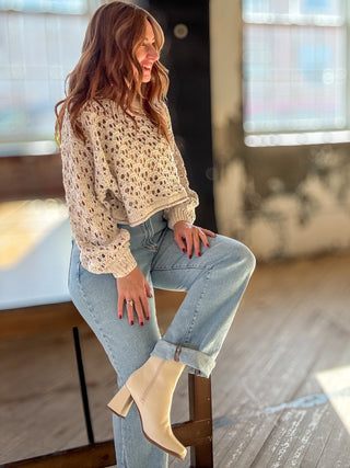 Crescent Cove Crochet Sweater