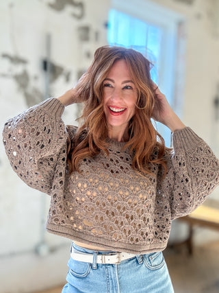Crescent Cove Crochet Sweater