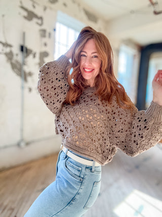 Crescent Cove Crochet Sweater