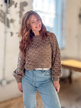 Crescent Cove Crochet Sweater