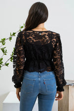 Laurel Lace Botton Top