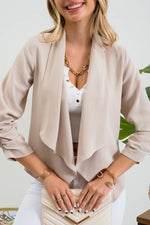 Mae Ruched 3/4 Sleeve Blazer