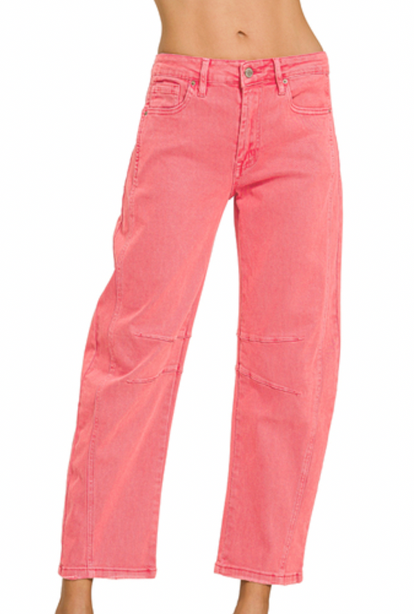Butterfly Season Barrel Coloured Denim