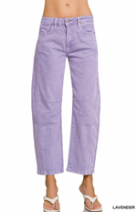Butterfly Season Barrel Coloured Denim