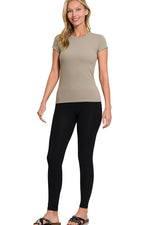 Basic Betty Interlock Stretch Short Sleeve Shirt