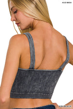 Fierce Luxe Washed Ribbed Tank