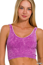 Fierce Luxe Washed Ribbed Tank