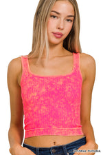 Two-Way Soft-Luxe Ribbed Crop Tank