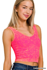 Two-Way Soft-Luxe Ribbed Crop Tank