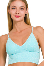 Glow On Ribbed Tank Bra