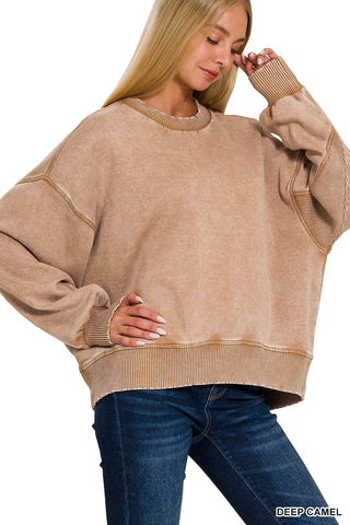 Echo Acid Wash Pullover Crewneck