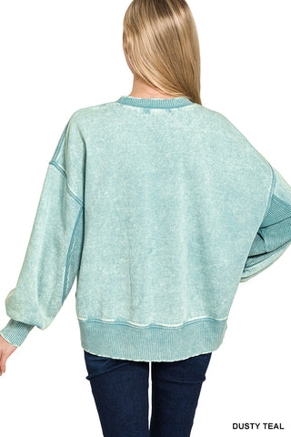 Echo Acid Wash Pullover Crewneck