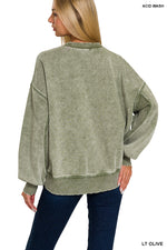 Echo Acid Wash Pullover Crewneck
