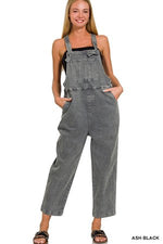 Offline Washed Knot Strap Relaxed Fit Overalls