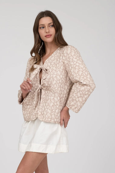 Oxford Floral Tie Jacket