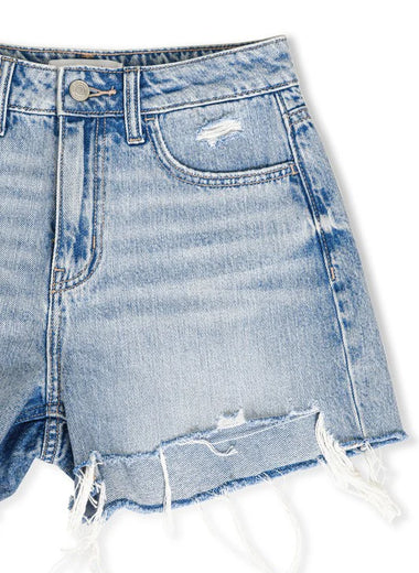 Sunny Side Distressed Denim Short