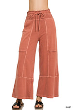 Off the Line Washed Wide Leg Pants