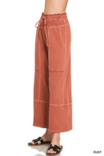 Off the Line Washed Wide Leg Pants