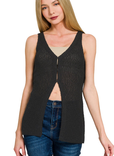 Downtown Hook & Eye Sweater Vest