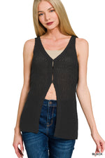 Downtown Hook & Eye Sweater Vest