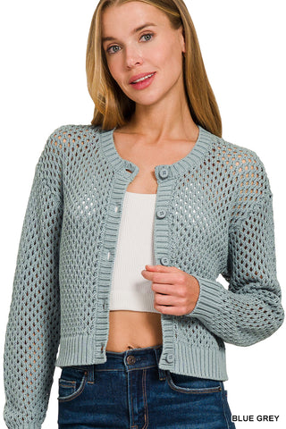 Woven Bloom Cardigan
