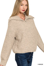 Chalet Zip Knit Sweater