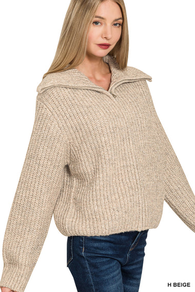 Chalet Zip Knit Sweater