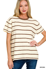 Daybreak Stripe Pullover Tee