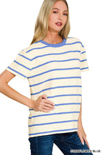 Daybreak Stripe Pullover Tee