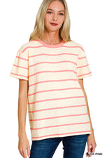 Daybreak Stripe Pullover Tee