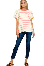 Daybreak Stripe Pullover Tee