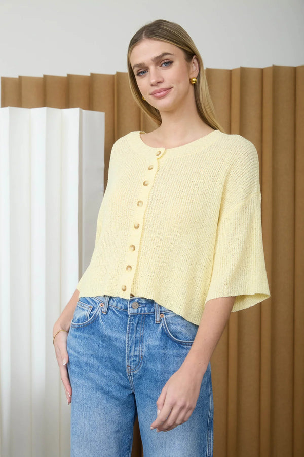 Harper Button Knit