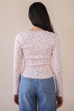 Bow and Bear Printed Knit Top