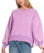 Echo Acid Wash Pullover Crewneck