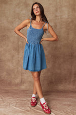 Sweetheart Smocked Dress
