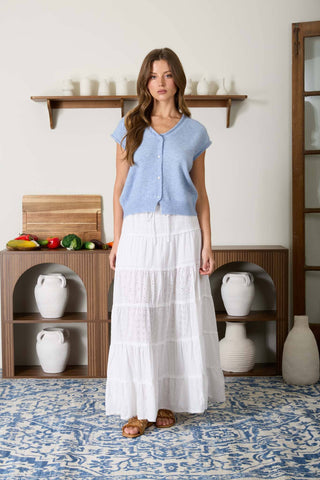 Petal Porch Button Knit Cardigan