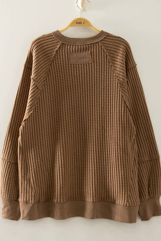 Brunch Club Waffle Pullover