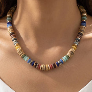 Sunset Trail Disc Bead Necklace